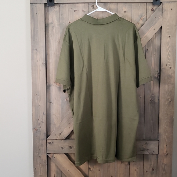 L.L. Bean Polo Shirt Sz XLT Short Sleeve Traditional Fit Pima Cotton Sage - Picture 2 of 2